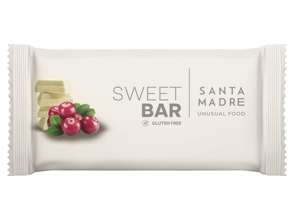 Barrita energética SANTA MADRE de avena OATCAKE BAR - "CHOCOLATE BLANCO Y ARÁNDANOS" - 60g. - Imagen 1