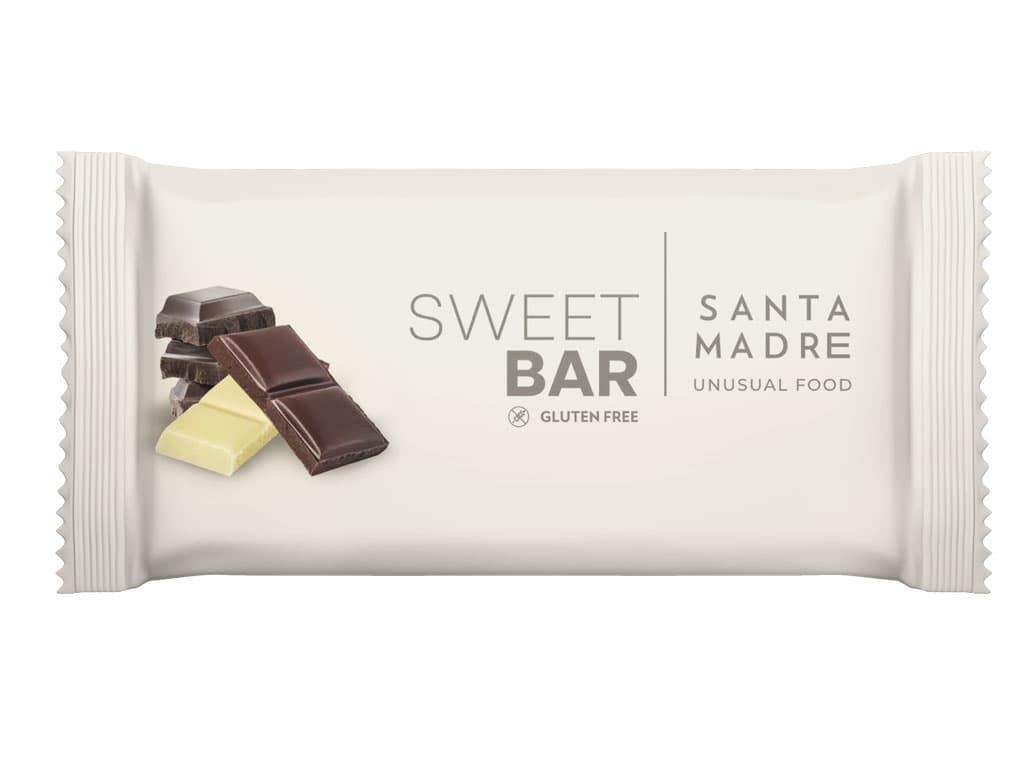 Barrita energética SANTA MADRE de avena OATCAKE BAR - "TRES CHOCOLATES" - 60g. - Imagen 1