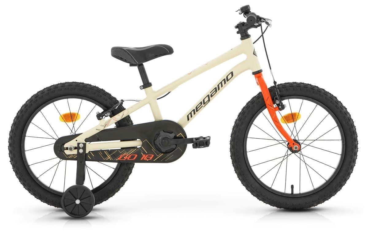 Bicicleta Infantil MEGAMO MTB 18¨ GO, colección 2024 - "Beige/Naranja" - Imagen 1