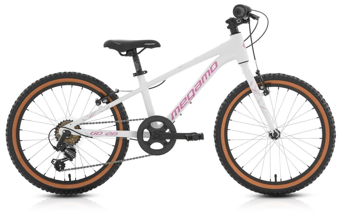 Bicicleta Infantil MEGAMO MTB 20¨GO, colección 2024 - "Blanco/Rosa" - Imagen 1