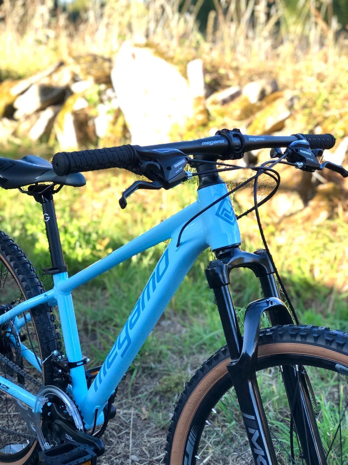 Bicicleta MTB 26¨MEGAMO KU2, COLECCIÓN 2024, "AZUL CLARO" - Imagen 2