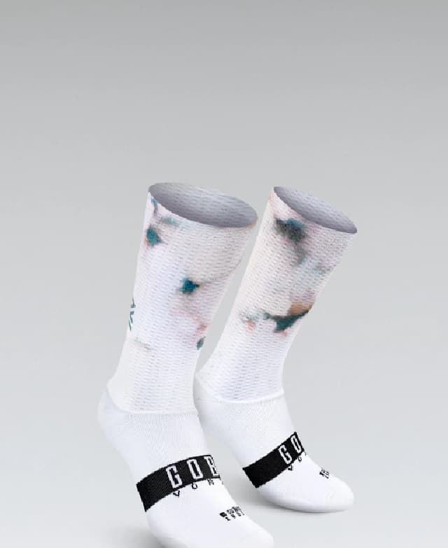 CALCETINES AERO GOBIK VORTEX. UNISEX. BLANCO/NEMESIS - Imagen 1