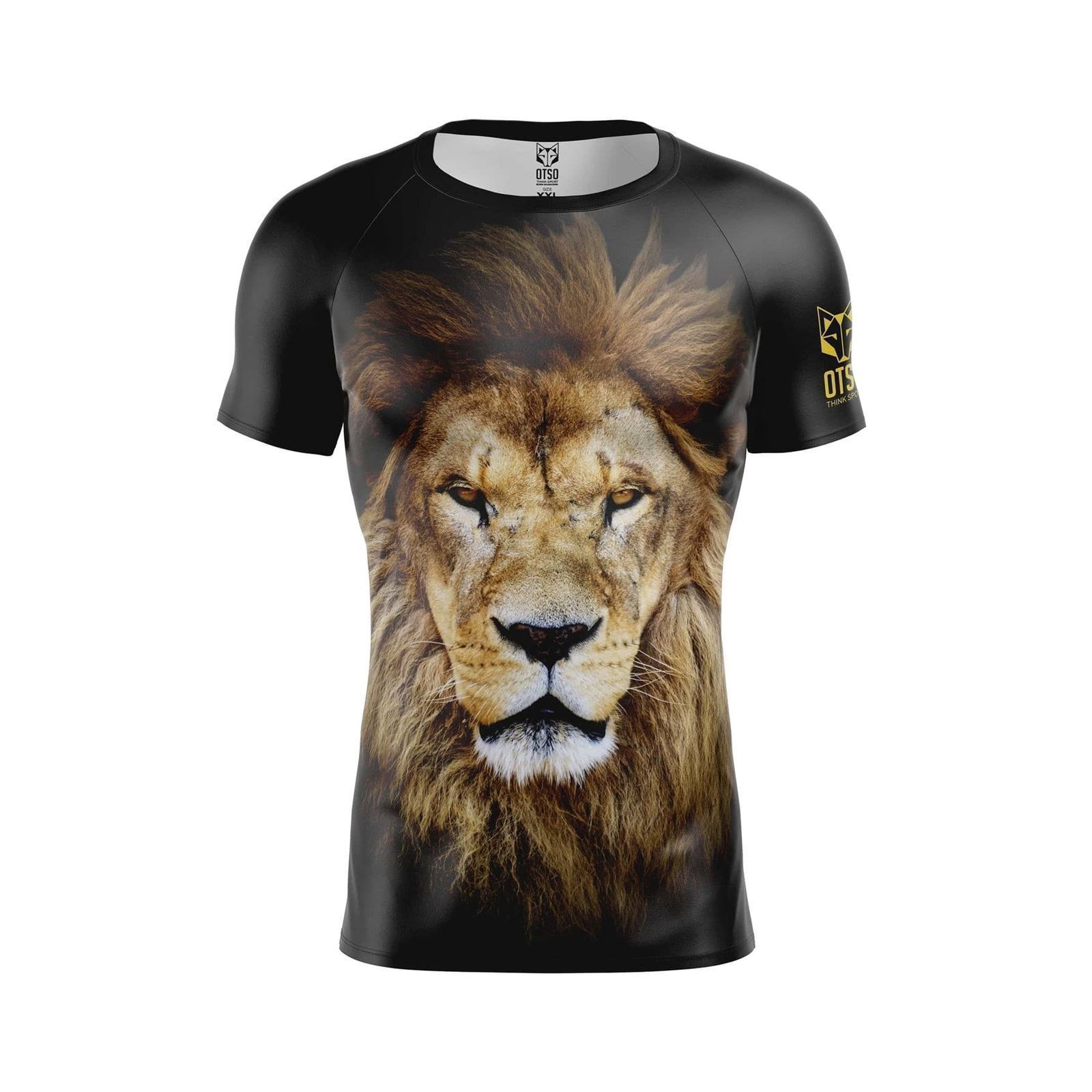 Camiseta Running OTSO Manga Corta Hombre Lion. ÚLTIMA UNIDAD!! TALLA S - Imagen 1