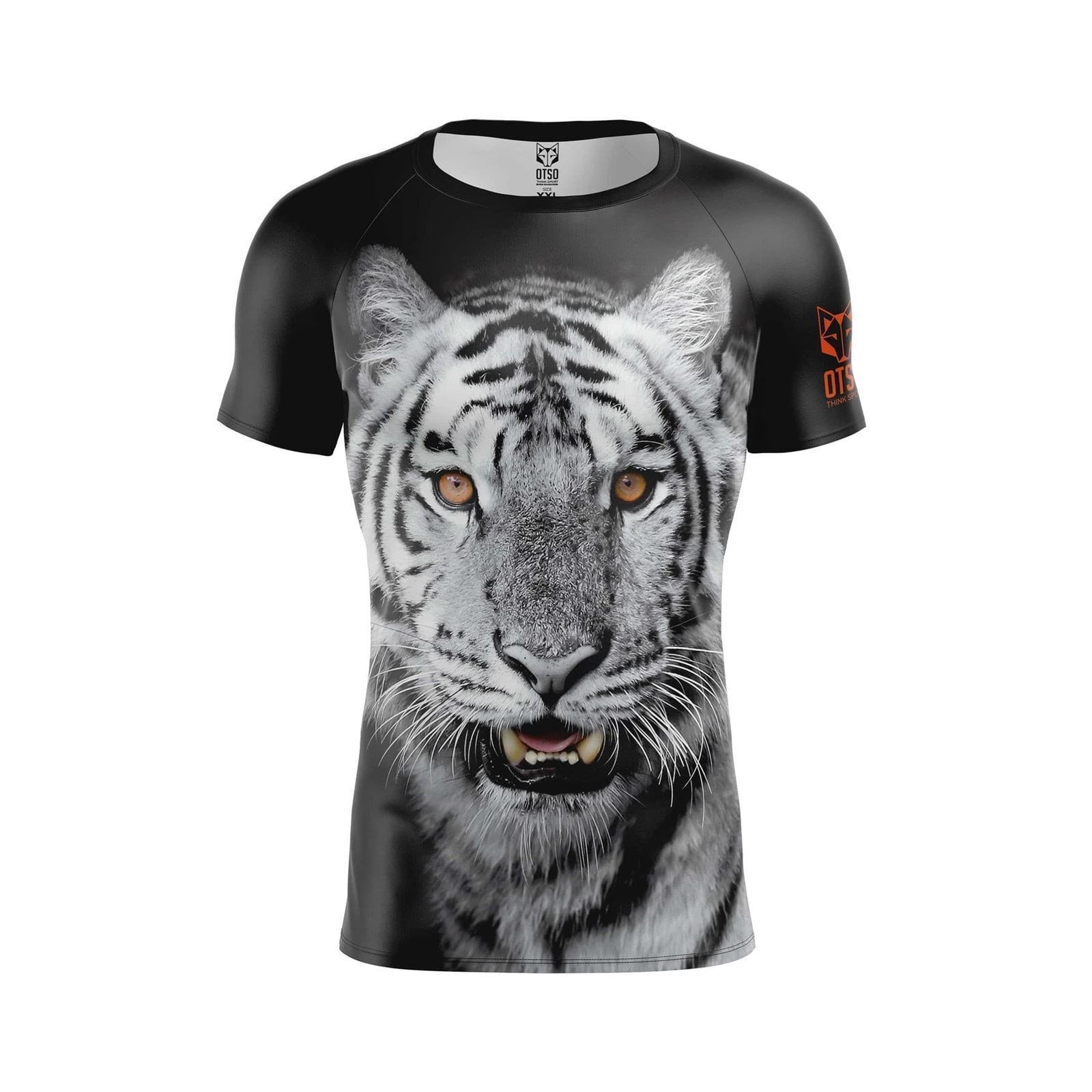 Camiseta Running OTSO Manga Corta Hombre Tiger. ÚLTIMAS UNIDADES!! TALLA L Y M - Imagen 1