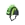 Casco Infantil RASKULLZ Cresta Verde con luz - Imagen 1