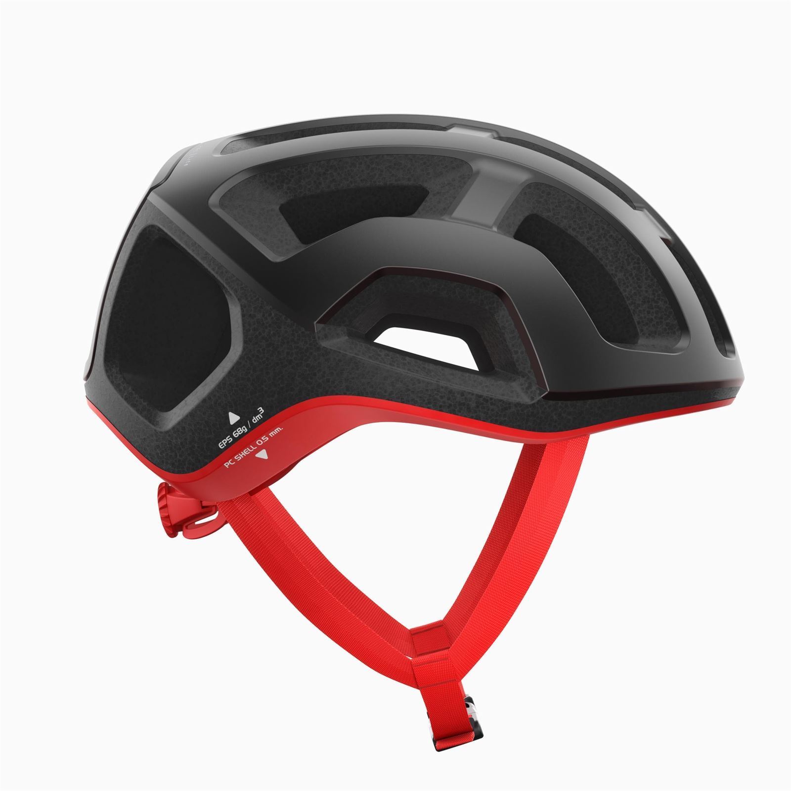 Casco POC VENTRAL LITE. NEGRO/ROJO MATE - Imagen 3