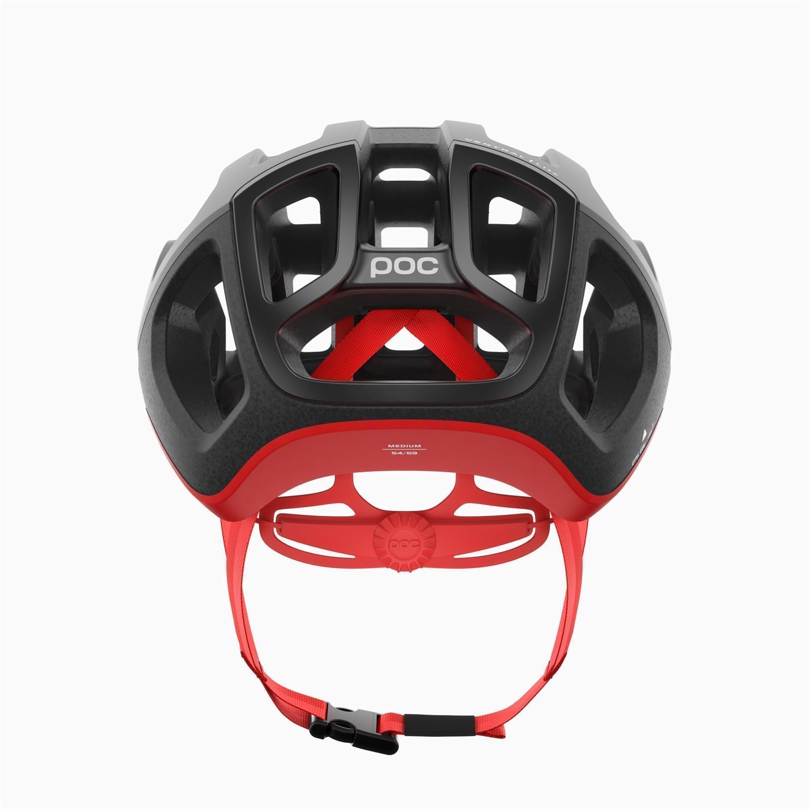 Casco POC VENTRAL LITE. NEGRO/ROJO MATE - Imagen 4