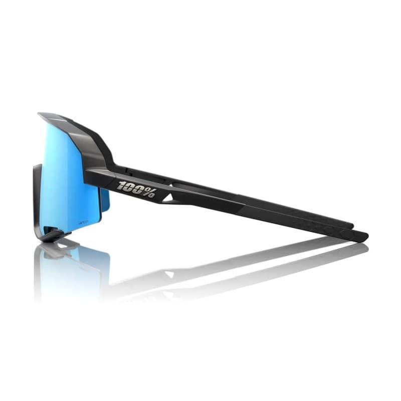 GAFAS 100% SLENDALE Matte Black HiPER® Blue Multilayer Mirror Lens - Imagen 2